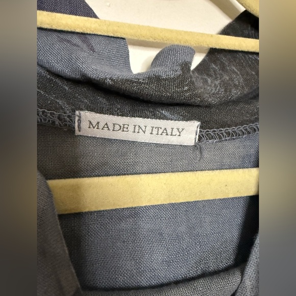 Abstract Pattern Linen Sleeveless Dress - Picture 4 of 8